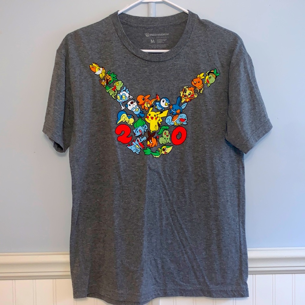 Pokémon 20th Anniversary T-shirt. Youth, Size M.